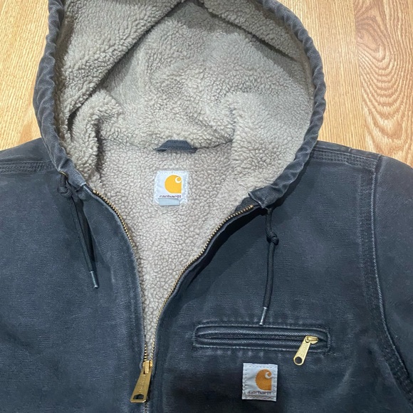 Carhartt Jacket Blue Size S (4/6) Fur Lining Vintage - Picture 3 of 6